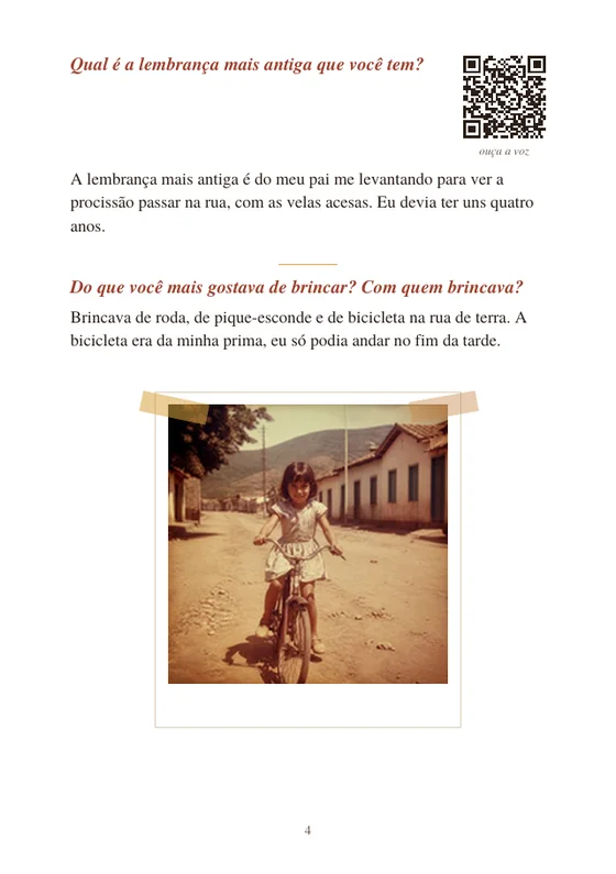 Página do livro com a resposta e a foto antiga